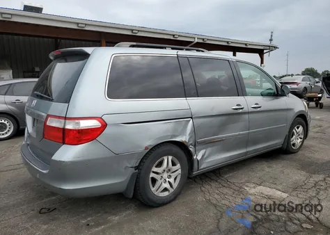 2006 Honda Odyssey Ex из США, поврежденный, VIN 5FNRL38486B052672